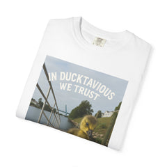 Ducktavious Quirky Duck T-Shirt, Fun Casual Tee, Gift for Animal Lovers, Summer Apparel, Unique Animal Design, Lighthearted Fashion