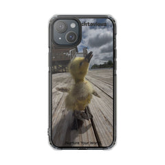 Adorable Duckling Magnetic Clear Phone Case, Cute Animal Cover, Unique Gifts for Animal Lovers, Phone Protection, Everyday Use