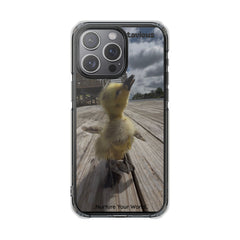 Adorable Duckling Magnetic Clear Phone Case, Cute Animal Cover, Unique Gifts for Animal Lovers, Phone Protection, Everyday Use