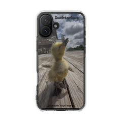 Adorable Duckling Magnetic Clear Phone Case, Cute Animal Cover, Unique Gifts for Animal Lovers, Phone Protection, Everyday Use