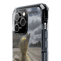 Adorable Duckling Magnetic Clear Phone Case, Cute Animal Cover, Unique Gifts for Animal Lovers, Phone Protection, Everyday Use