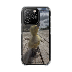 Adorable Duckling Magnetic Clear Phone Case, Cute Animal Cover, Unique Gifts for Animal Lovers, Phone Protection, Everyday Use