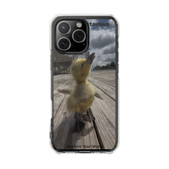Adorable Duckling Magnetic Clear Phone Case, Cute Animal Cover, Unique Gifts for Animal Lovers, Phone Protection, Everyday Use