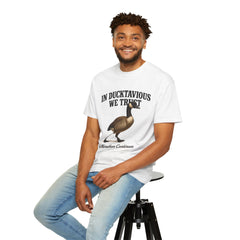 Ducktavious The Marathon Continues  Unisex Garment-Dyed T-shirt, Love Light Healing Shirt, Ducktavious Duck Goose Tee, Restoring Joy Shirt,