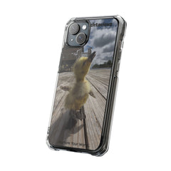 Adorable Duckling Magnetic Clear Phone Case, Cute Animal Cover, Unique Gifts for Animal Lovers, Phone Protection, Everyday Use
