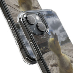 Adorable Duckling Magnetic Clear Phone Case, Cute Animal Cover, Unique Gifts for Animal Lovers, Phone Protection, Everyday Use