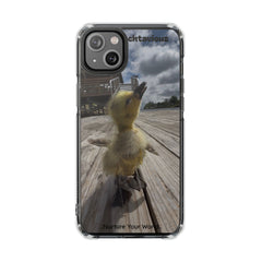 Adorable Duckling Magnetic Clear Phone Case, Cute Animal Cover, Unique Gifts for Animal Lovers, Phone Protection, Everyday Use